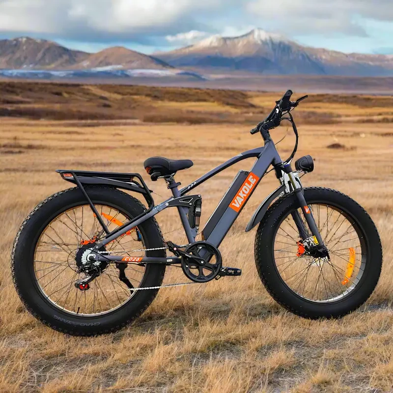 Vakole CO26 26" Fat Bike 816Wh Full Suspension E-Mountain Bike