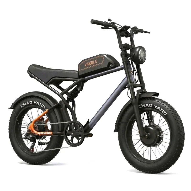 Vakole Q20 MAX Dual Motor 20" Fat Bike 960Wh Full Suspension E-Mountain Bike