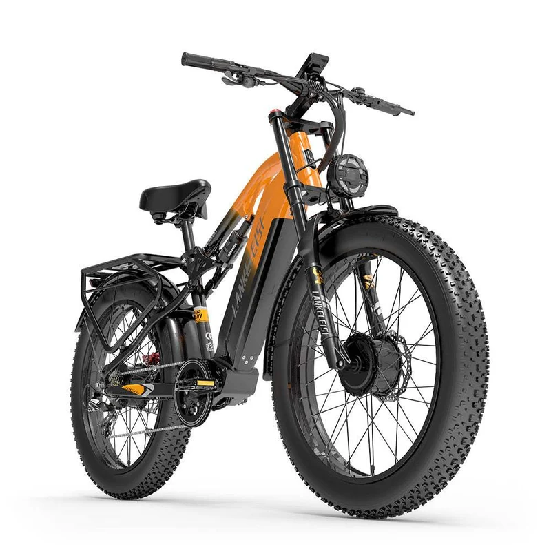 Lankeleisi MG800 Max 26" Fat Bike Dual Motor 960Wh Trail E-Mountain Bike