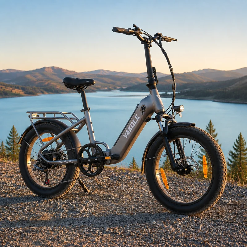 Vakole VT4 20" Foldable Compact Step-through E-bike (468Wh)