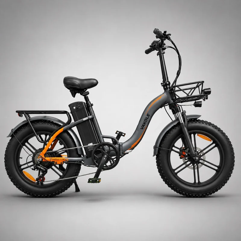 Vakole Y20 Pro 20" Fat Bike 1440Wh Foldable Step-through E-bike