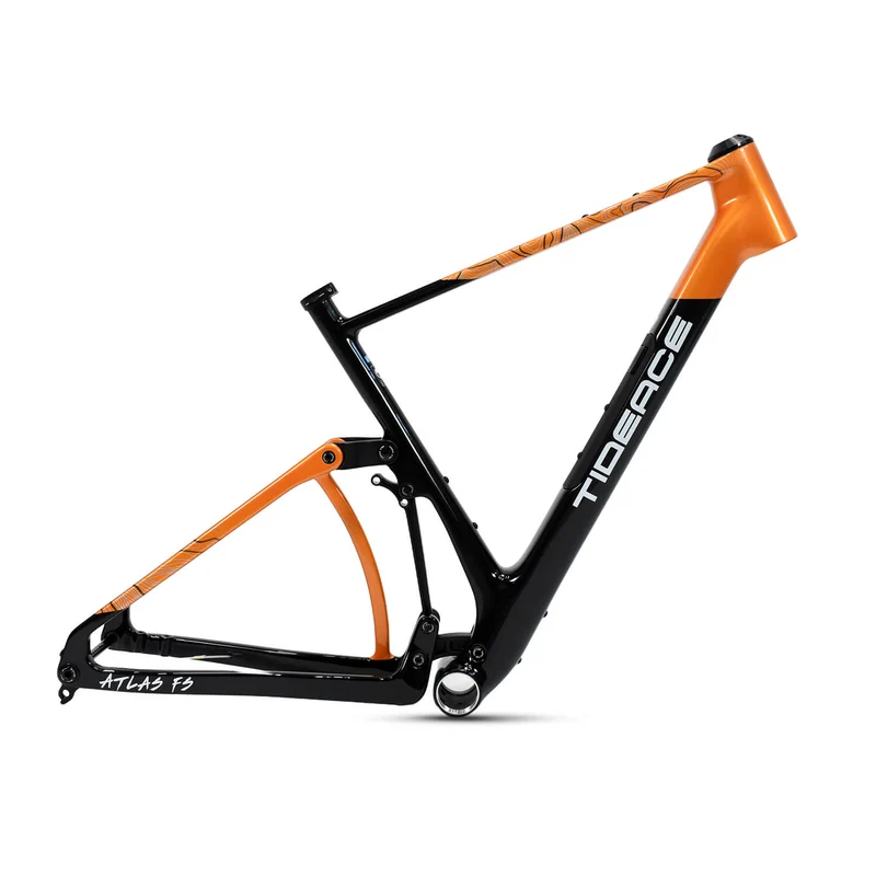 Cuadro de bicicleta de grava con suspensión total de carbono GV202