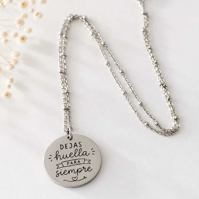 Colgante Dejas Huella | Colgantes personalizados profes