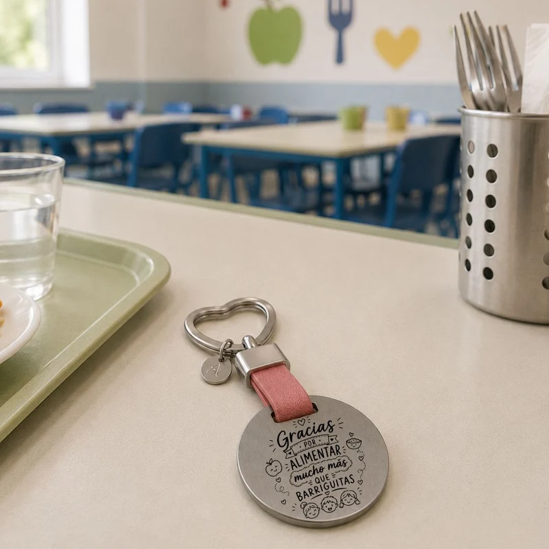 Llavero Monitora de Comedor Barriguitas