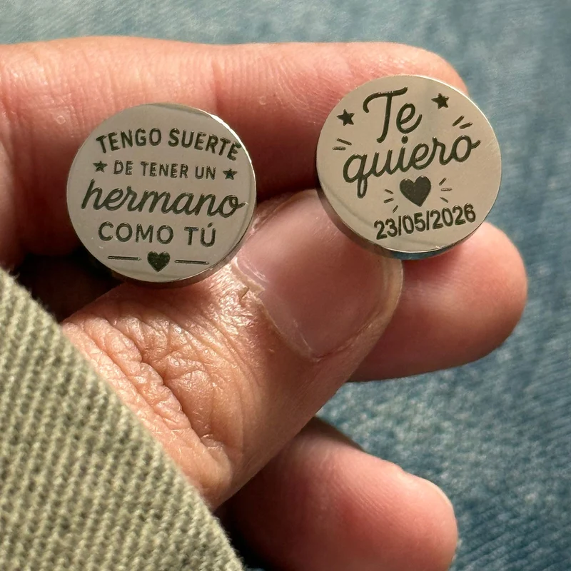 Gemelos personalizados Hermano con fecha