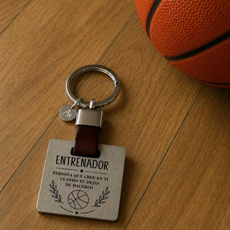 Llavero Personalizado Entrenador Baloncesto