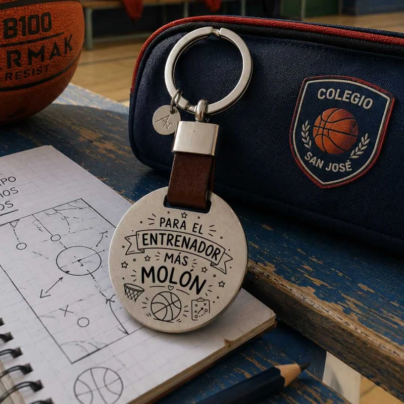 Llavero Entrenador Baloncesto Entrenador Molón