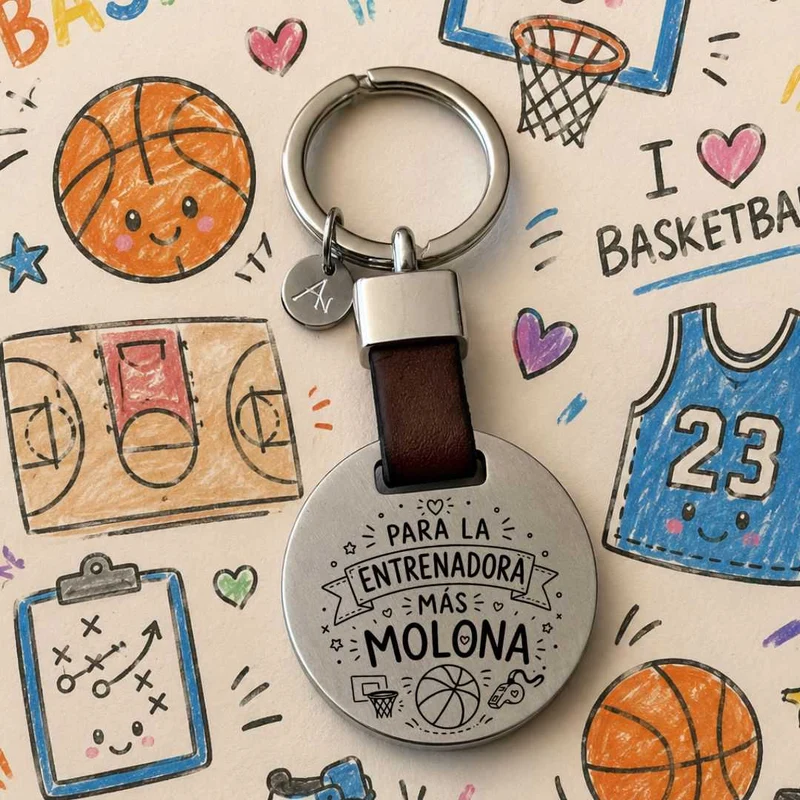 Llavero Entrenador Baloncesto Entrenadora molona