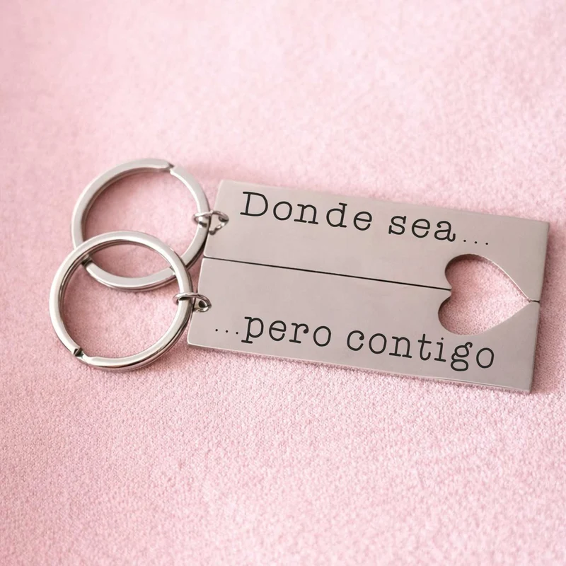 Llavero doble Corazón