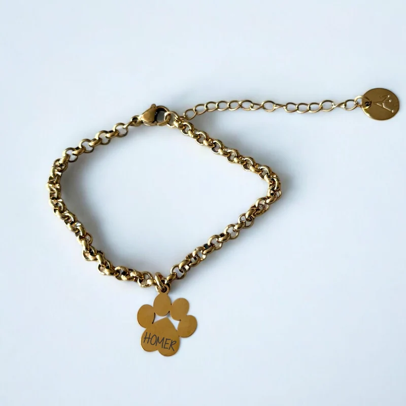 Pulsera Mis Huellas Gold