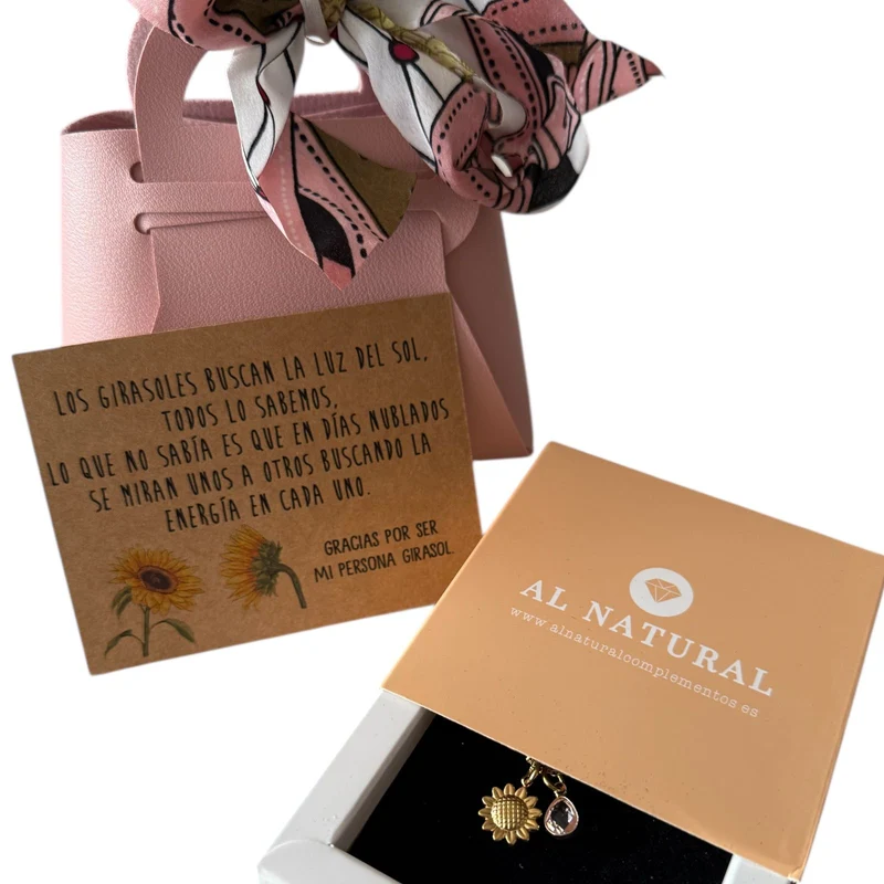 Colgante Mi girasol + Pack Regalo
