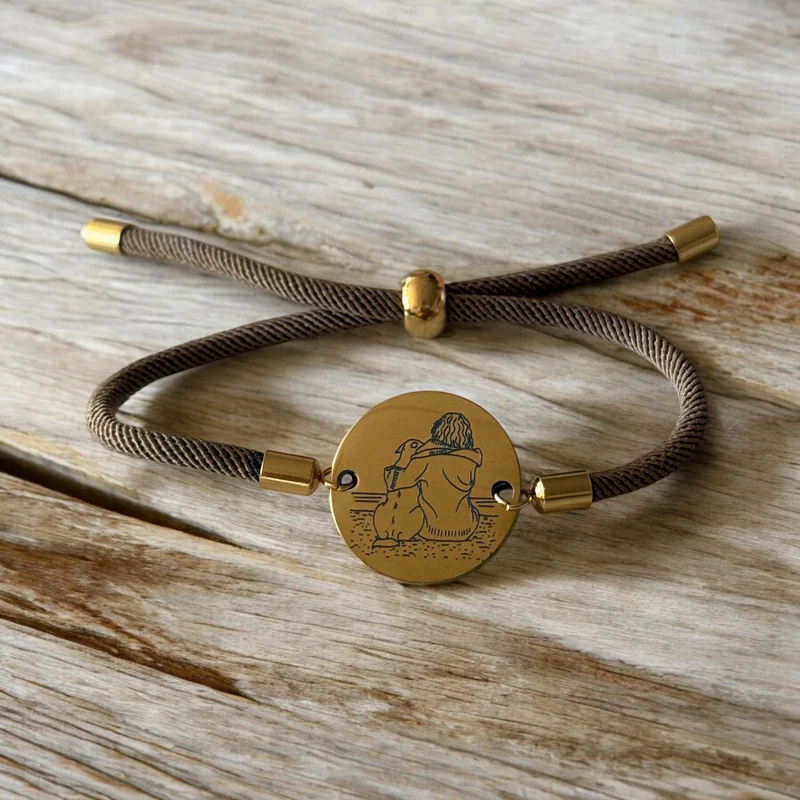 Pulsera Acero fotograbado SILUETA