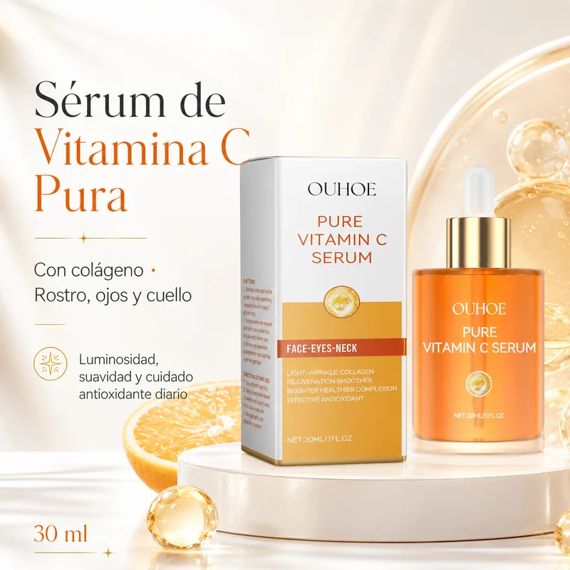 Sérum Facial de Vitamina C Pura con Colágeno 30 ml