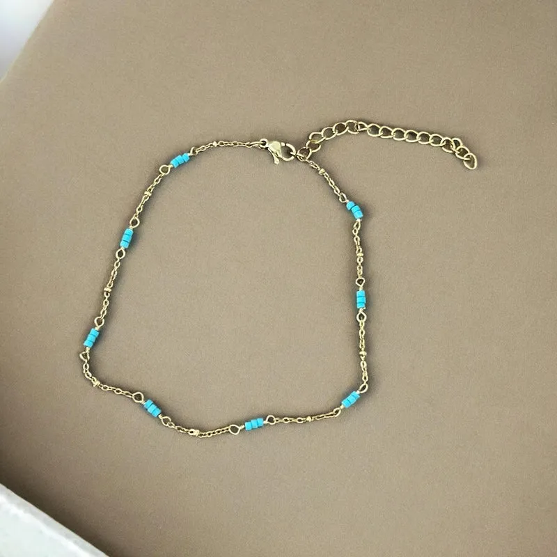 Tobillera acero Blue