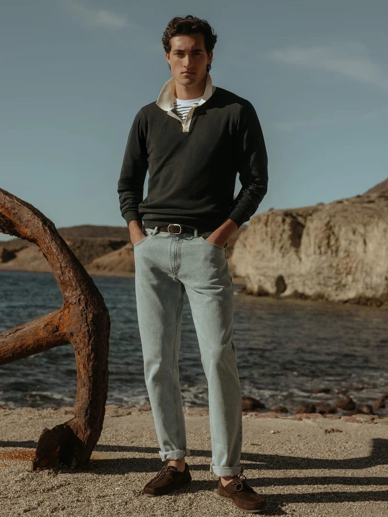Pantalon sport denim cruise azul medio