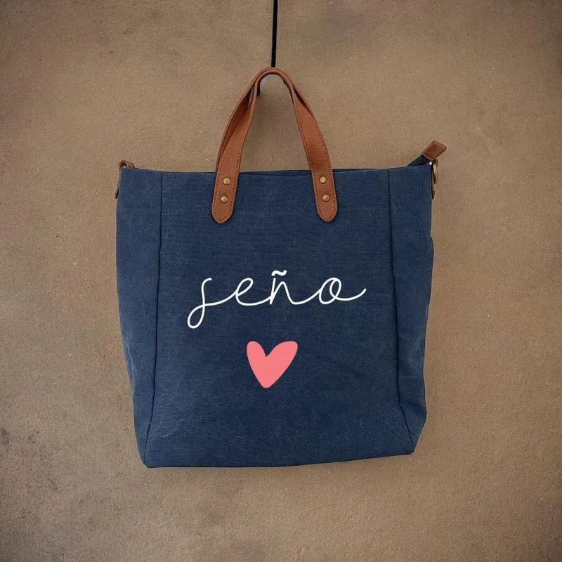 Bolso Seño Regalo Fin de curso Azul