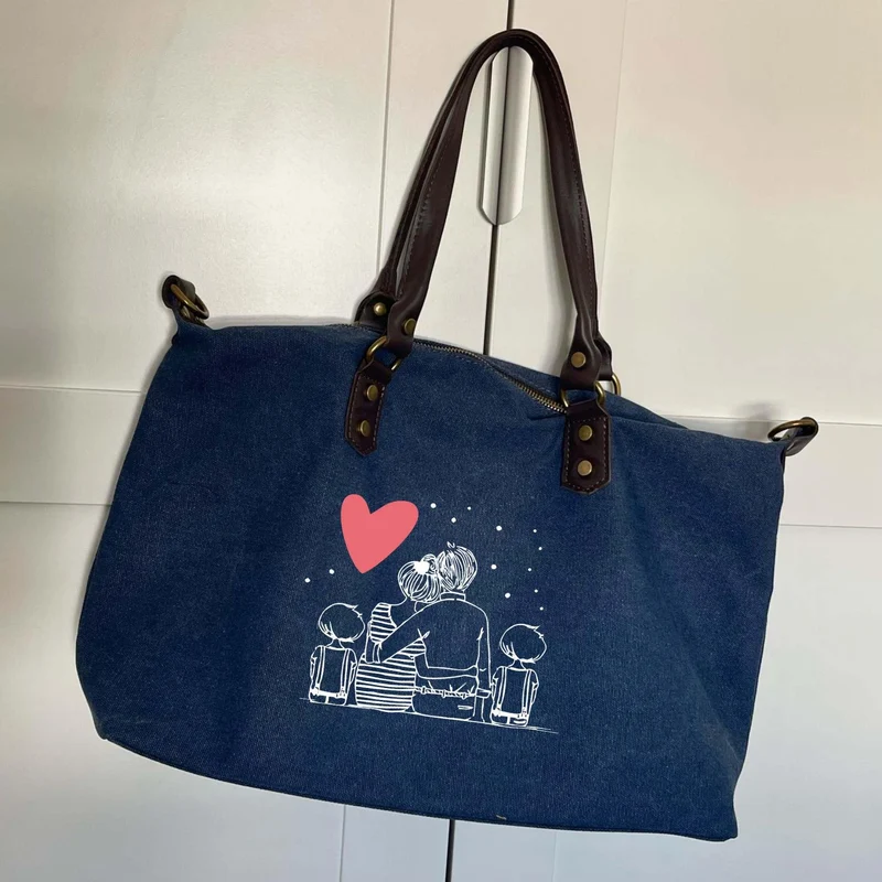 Bolso personalizado Familia Bonita Azul