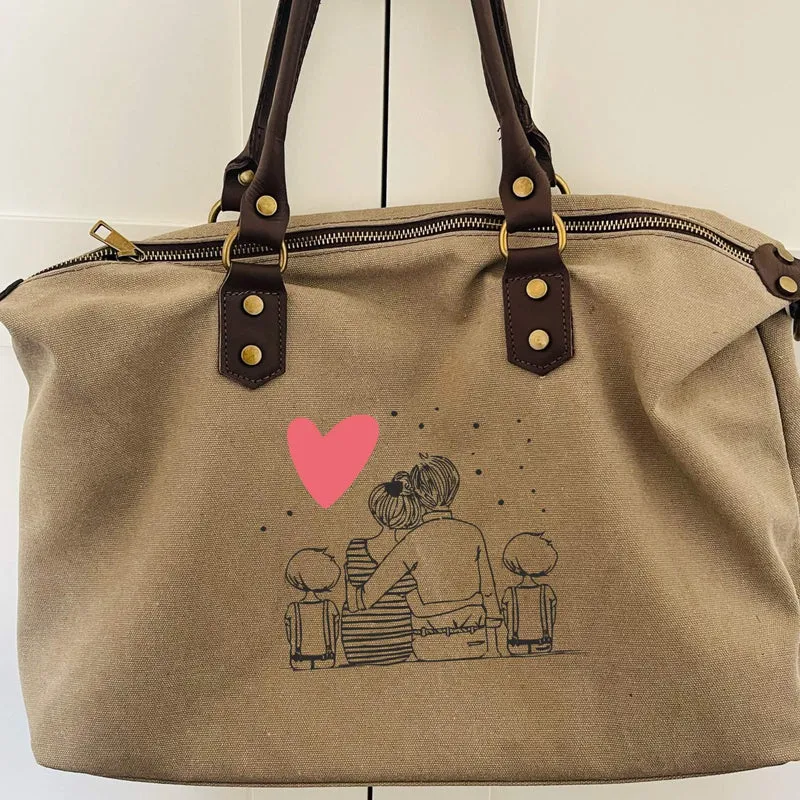 Bolso personalizado Familia Bonita Beige