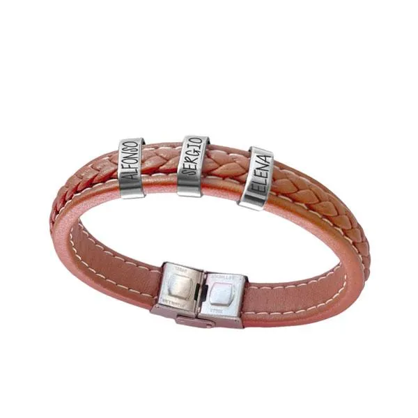 Pulsera Personalizada Nombres Tres hijos