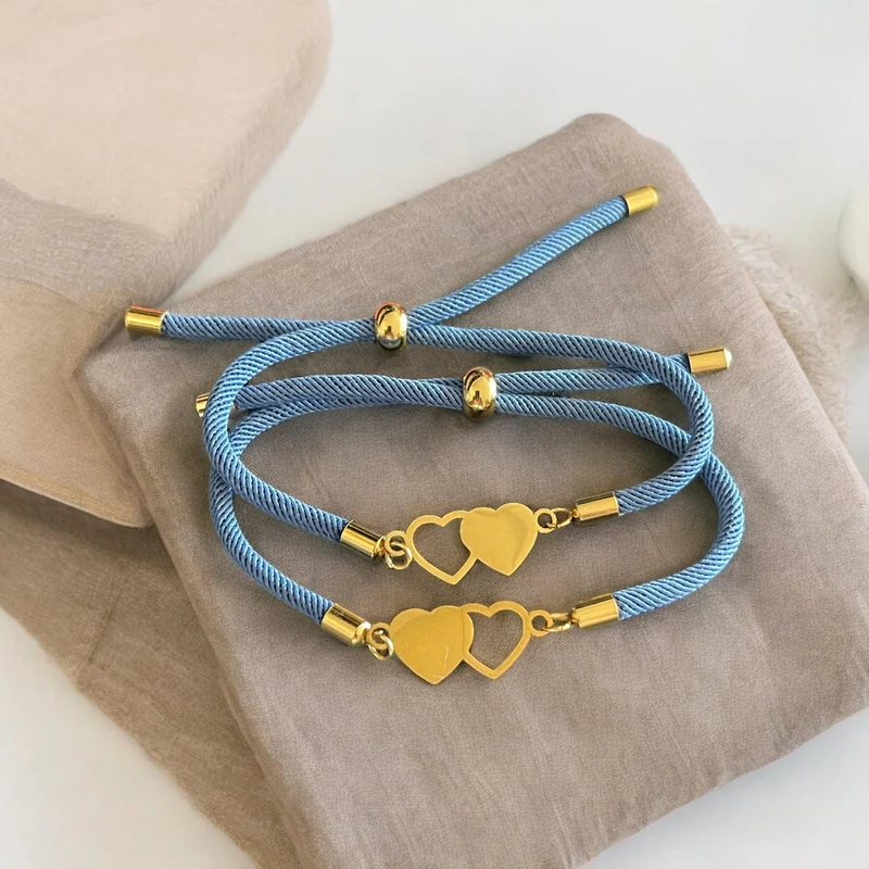 PACK 2 Pulseras Dos Corazones