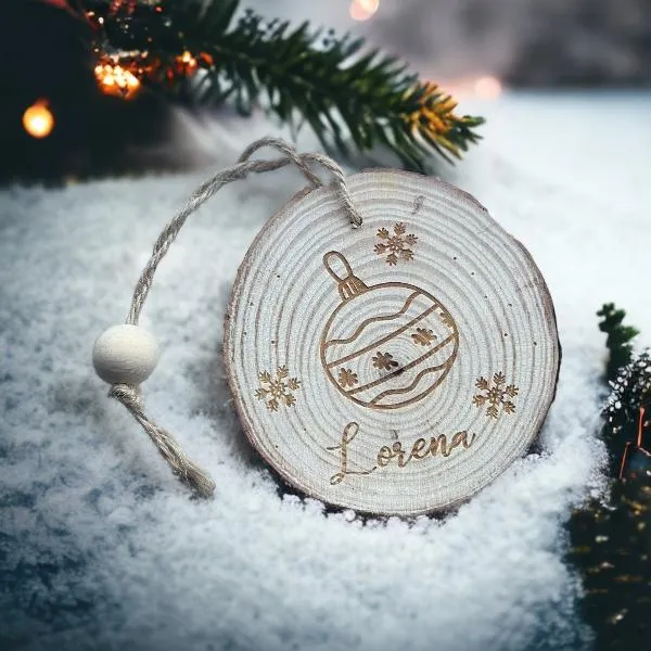 Rodaja de madera Bola de Nieve