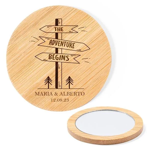 Espejo detalle madera The Adventure Begins