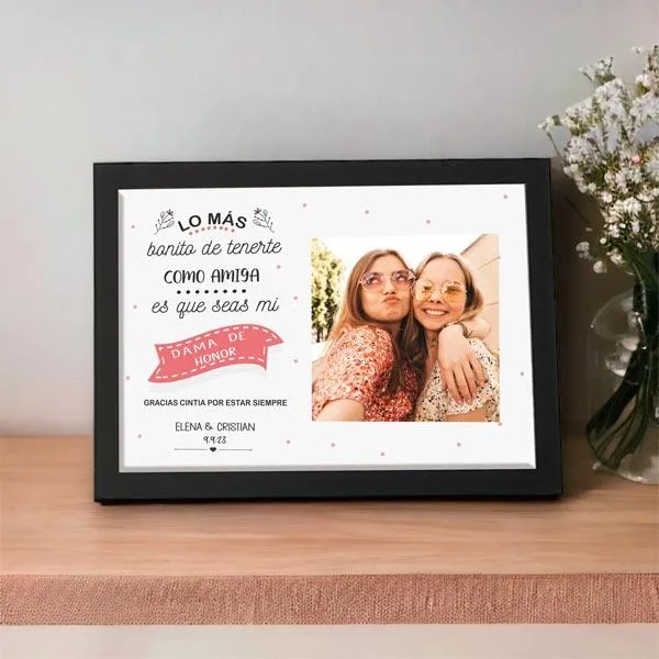 Lámina personalizada foto para Dama de Honor