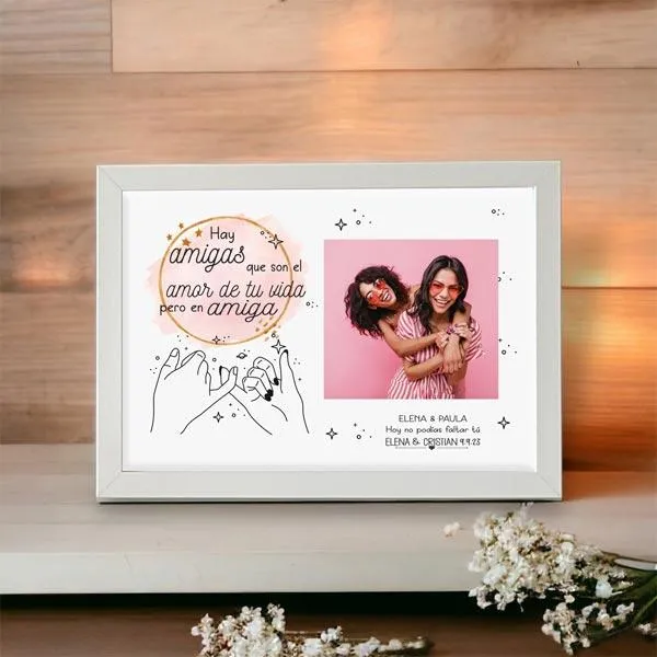Lámina personalizada foto | Regalo para amiga