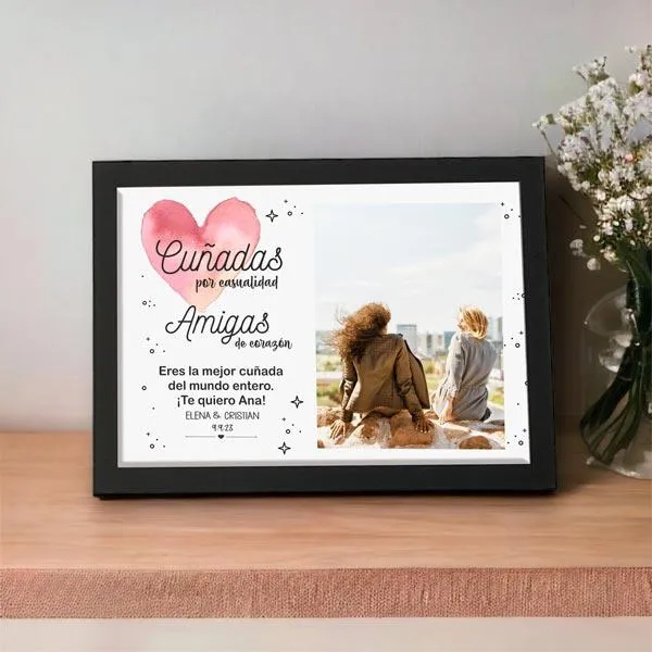 Lámina personalizada foto | Regalo para cuñada