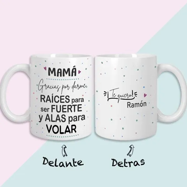 Taza Mamá Gracias por darme alas