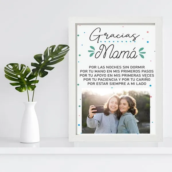 Lámina Personalizada Gracias mamá
