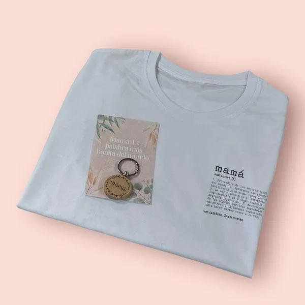 Pack Regalo Mamá Camiseta y Llavero