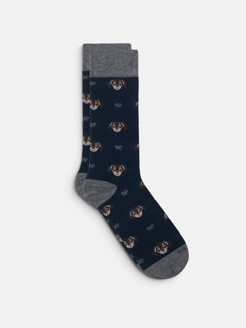 Calcetin dog raquetas gris