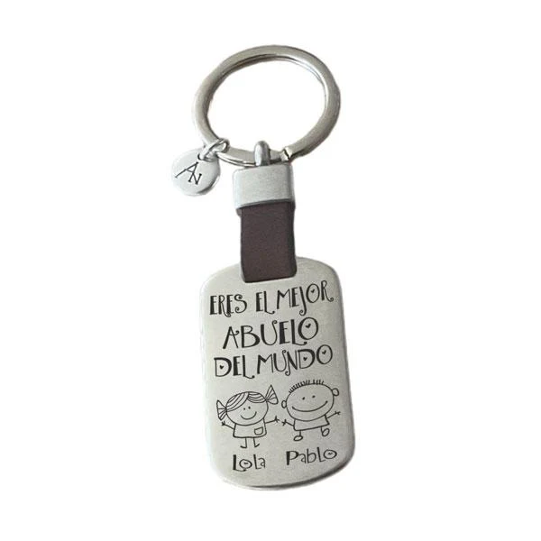 Llavero Personalizado Abuelo con nombres niños