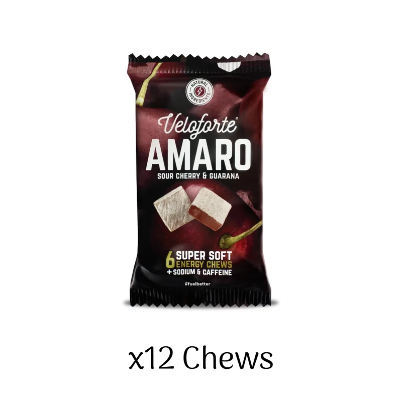 Amaro Cubos Energy Chews with Caffeine Box of 12