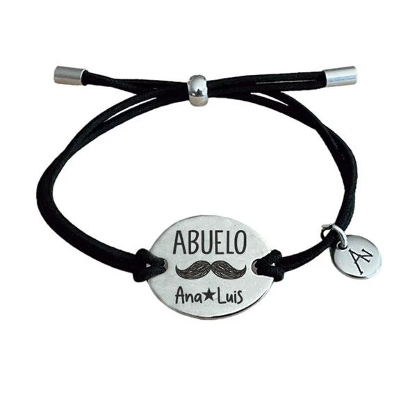 Pulsera Abuelo con nombres de nietos