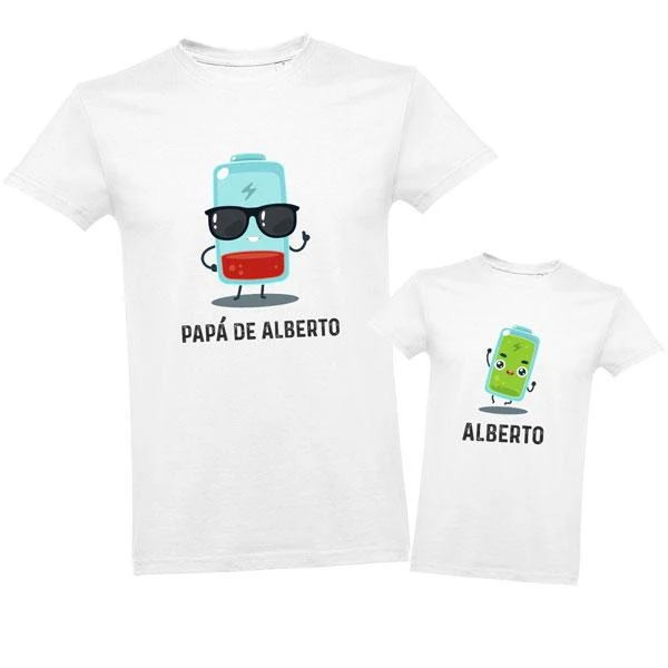 Conjunto camisetas padre e hijo Batería