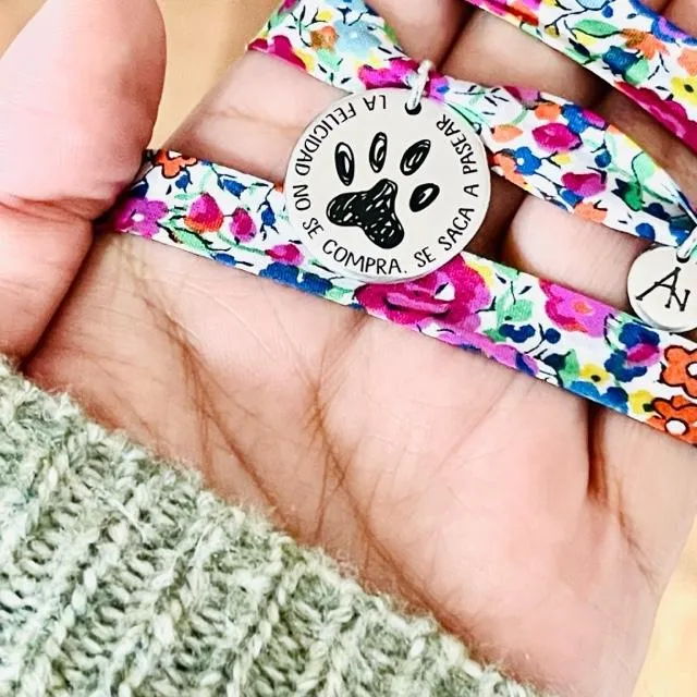 Pulsera Mascotas La felicidad no se compra, se saca a pasear