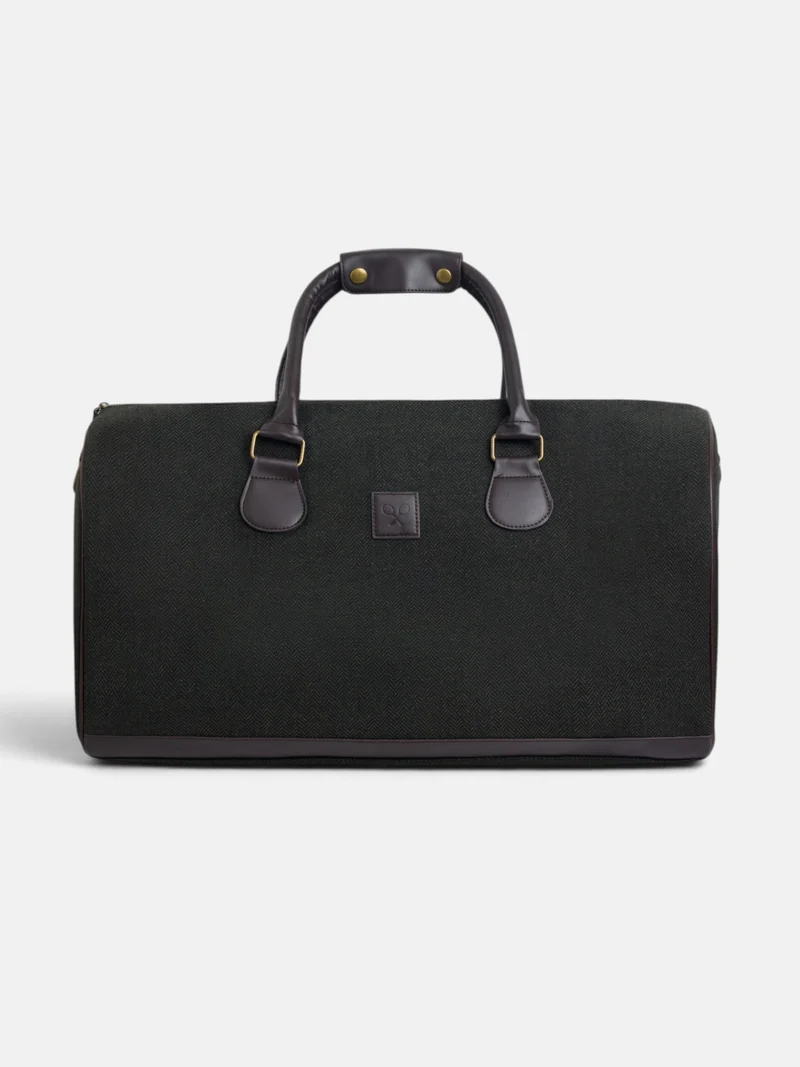 Bolsa de viaje tejido espiga verde