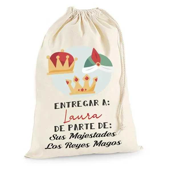 Saco Navidad Personalizado Reyes Magos