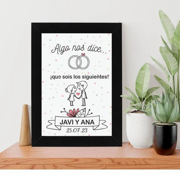 Lámina personalizada Sois los siguientes