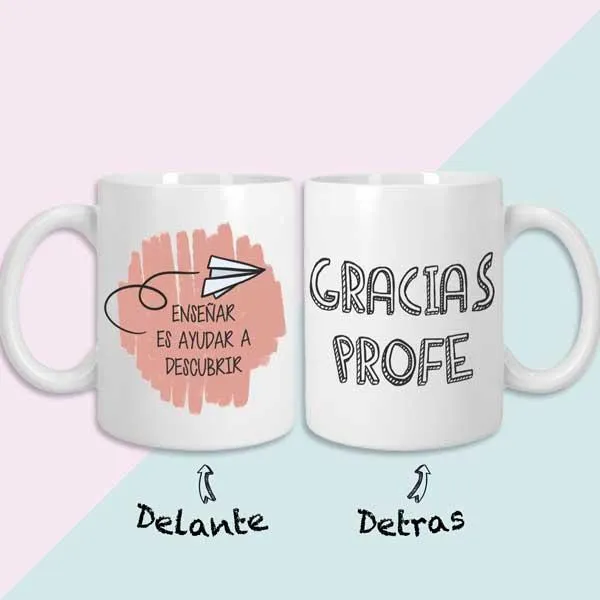 Taza Fin de Curso Gracias profe