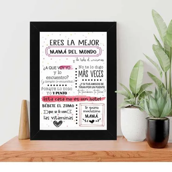 Lámina Personalizada Frases Mamá