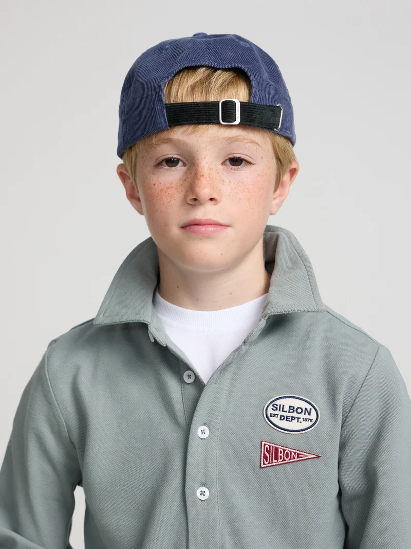 Polo kids parches verde