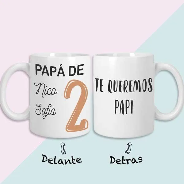 Taza personalizada Papá de...