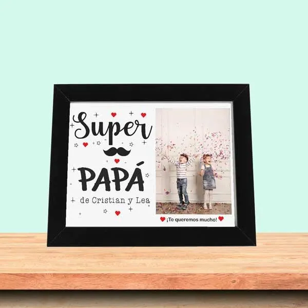 Lámina Super Papa con foto