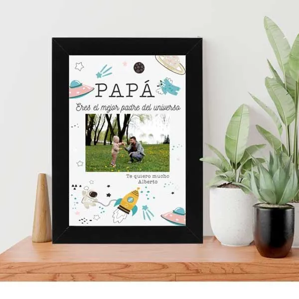 Lámina personalizada El mejor papá del universo