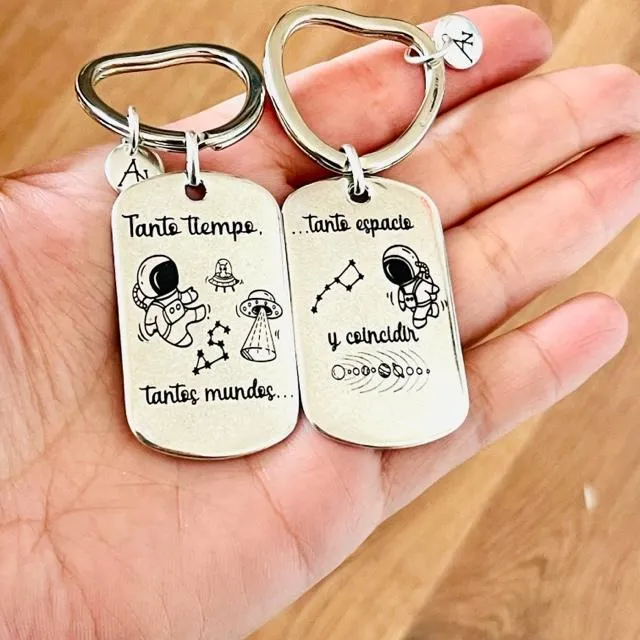 Llaveros para pareja personalizado