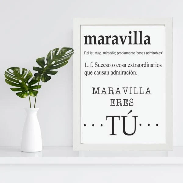 Lámina Maravilla eres tú
