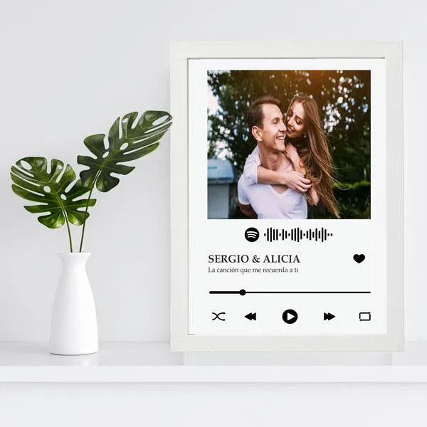 Lámina con foto Nuestra canción